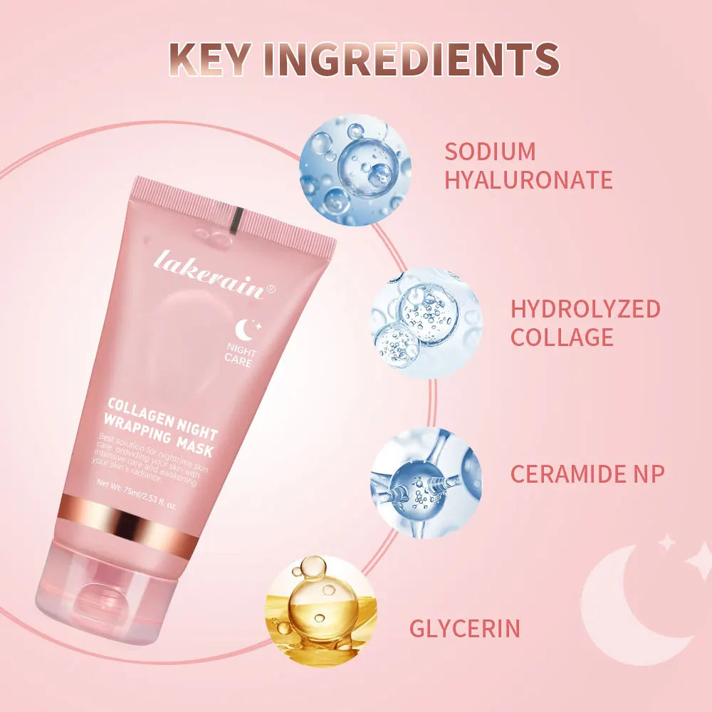 Deep Collagen Mask Korean Peel off Mask Face anti Wrinkle Lifting Skin Care Masks Bio Pack Night Wrapping Woman Skin Care