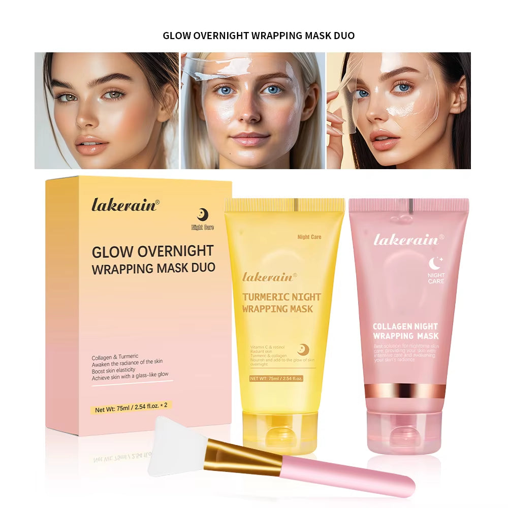 Deep Collagen Mask Korean Peel off Mask Face anti Wrinkle Lifting Skin Care Masks Bio Pack Night Wrapping Woman Skin Care