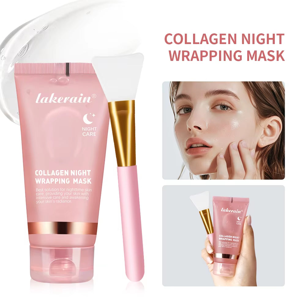 Deep Collagen Mask Korean Peel off Mask Face anti Wrinkle Lifting Skin Care Masks Bio Pack Night Wrapping Woman Skin Care