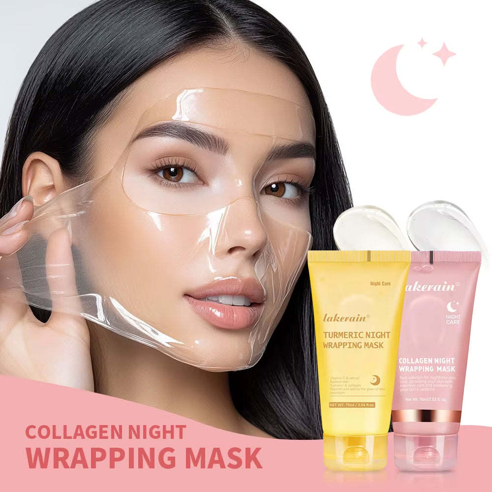 Deep Collagen Mask Korean Peel off Mask Face anti Wrinkle Lifting Skin Care Masks Bio Pack Night Wrapping Woman Skin Care